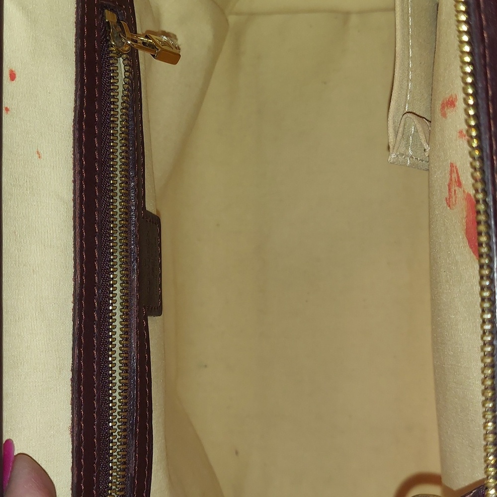 Louis Vuitton Josephine Mini Lin LV Monogram Cerise Satchel Shoulder Bag - Picture 12 of 15